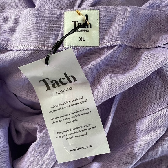 New! Tach Nicanor Linen Pants - Lilac - Picture 7 of 7